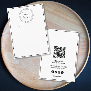 Enkel minimalistisk QR-kod för din Logotyp Visitkort