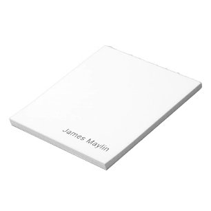 Enkel minimalistisk redigerbar namn eller annan te anteckningsblock