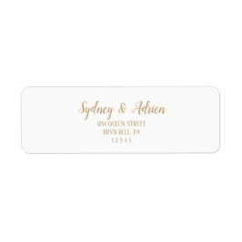 Enkel minimalistisk|Returadress för inbjudan till Returadress Etikett