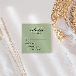 Enkel minimalistisk|Sage Bröllop OSA Card