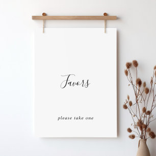 Enkel minimalistisk tacksamtenskylt poster