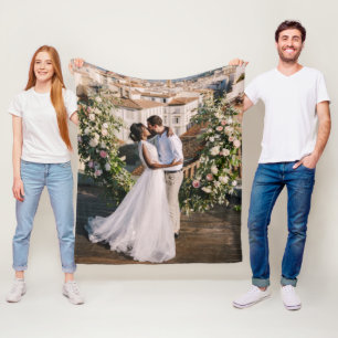 Enkel, minimalistisk text utan enkelfoto fleecefilt