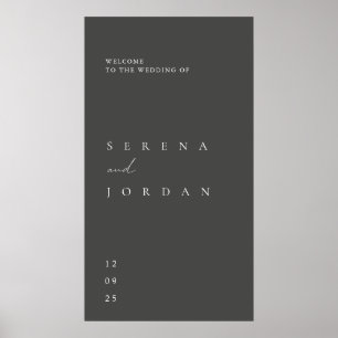 Enkel, minimalistisk välkomstPoster i Elegant bröl Poster
