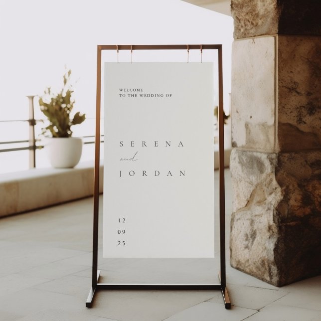 Enkel, minimalistisk välkomstPoster i Elegant bröl Poster (Skapare uppladdad)