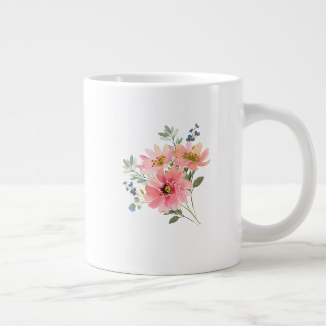 Enkel Minimalistisk Vardag Jumbo Mugg (Höger)