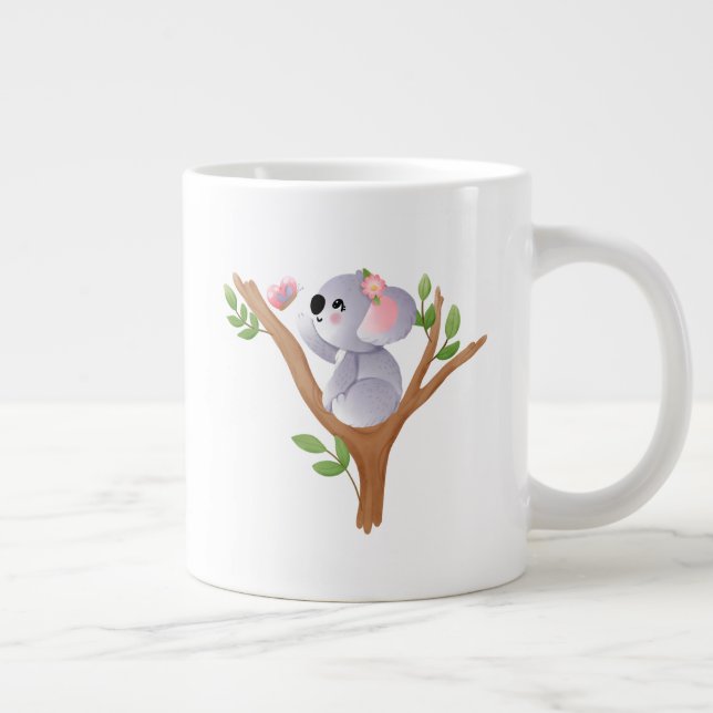 Enkel Minimalistisk Vardag Jumbo Mugg (Höger)