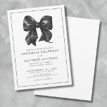 Enkel minimalistisk vattenfärg, svart bladet Bröll Inbjudningar<br><div class="desc">Elegant Svart Bow-inbjudan. Ange tonen för bröllop med den här moderna men tidslösa designen. Ett stort svartvitt och grått-vattenfärgsbåge överst skapar ett fet, klassiskt utseende, medan mörken grått typsnitt under tillför ett slimmat och förfinat känsla. I typografin kombineras handskript och serif stilar, perfekt balanserar elegans med contemporary touch. I en...</div>