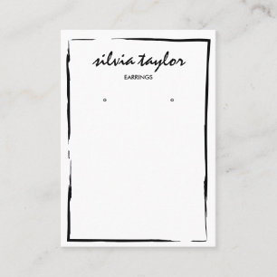 Enkel, minimalistisk visning för avläsning av ram  visitkort