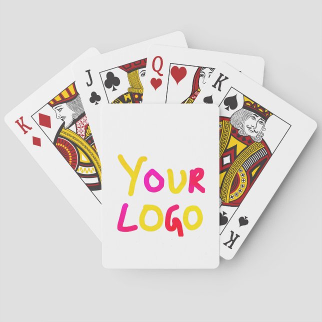 enkel, minimalt lägga till din logotyp/design här  casinokort (Baksidan)