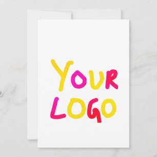 enkel, minimalt lägga till din logotyp/design här inbjudningar