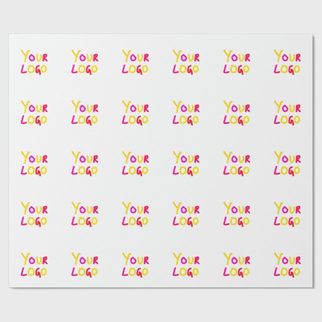enkel, minimalt lägga till din logotyp/design här  presentpapper (Platt)