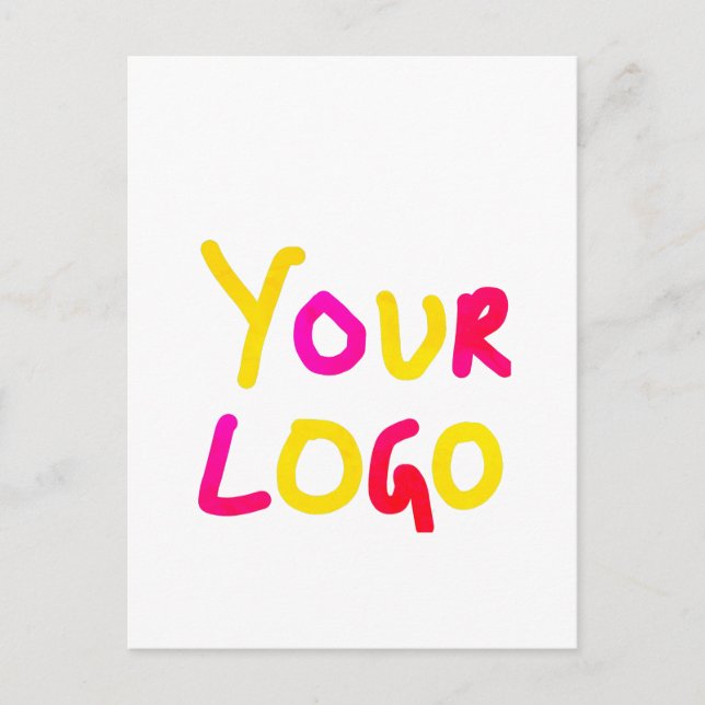 enkel, minimalt lägga till din logotyp/design här  vykort (Framsida)