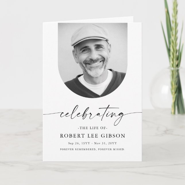 Enkel minnesordning för tjänstens allmänna program (Framsida)