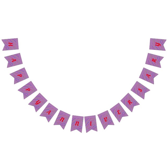 enkel minsta elegant färgad lycklig-årsdag vimplar (Alla)