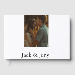 Enkel minsta färgstark tillagning av namn-fototext gästböcker