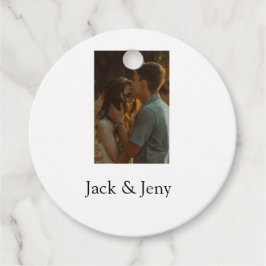 Enkel minsta färgstark tillagning av namn-fototext gåvor etiketter