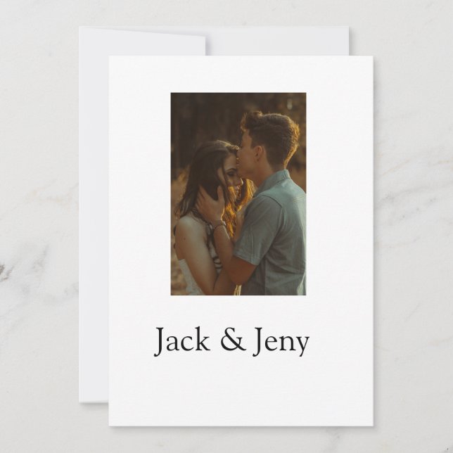 Enkel minsta färgstark tillagning av namn-fototext julkort (Framsida)