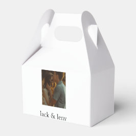 Enkel minsta färgstark tillagning av namn-fototext presentaskar