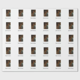 Enkel minsta färgstark tillagning av namn-fototext presentpapper