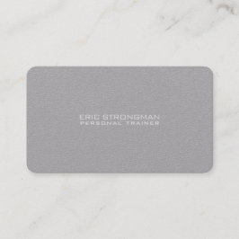 Enkel minsta grå färgkraft stil visitkort