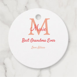 enkel, minsta möjliga mormor som någonsin fått röd gåvor etiketter