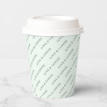 Enkel Mint Minimal Anpassad Textmönster
