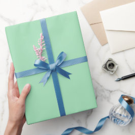Enkel mintgrön färgnyans presentpapper