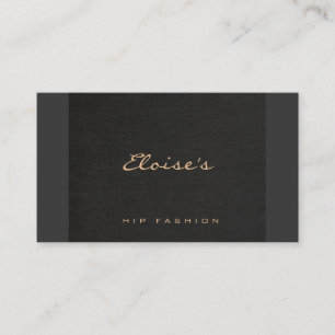 Enkel Mode-designer med Chic, minimalistisk svart Visitkort