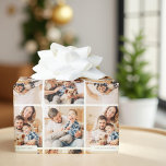 Enkel, modern 4-familjens fotosamling - allt syfte presentpapper<br><div class="desc">Design består av modern chic-typografi med sans serif- och serif-teckensnitt. Lägg till foton av din anpassningsbar.</div>