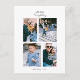 Enkel Modern 4 foton Samla Anpassningsbar Helg Vykort