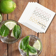 Enkel modern 50:e Pappersservett