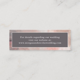Enkel Modern Abstrakt Bröllop-webbplatshölje Mini Visitkort
