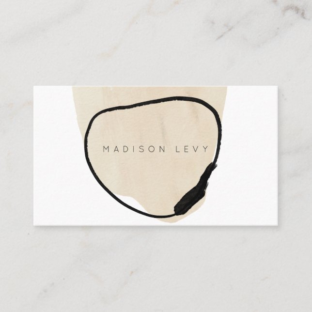 Enkel, modern Abstrakt, reklambranschen Tidsbeställning Kort (Framsida)