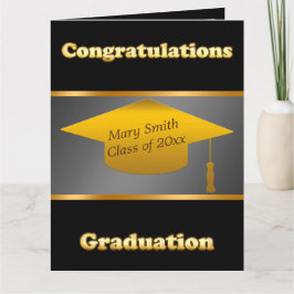 Enkel modern anpassning av svart Guld Kort