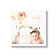 Enkel, modern Anpassningsbar 4 Foto Baby Nursery C