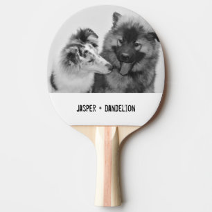 Enkel, modern Anpassningsbar Pet eller personfoto Pingisracket