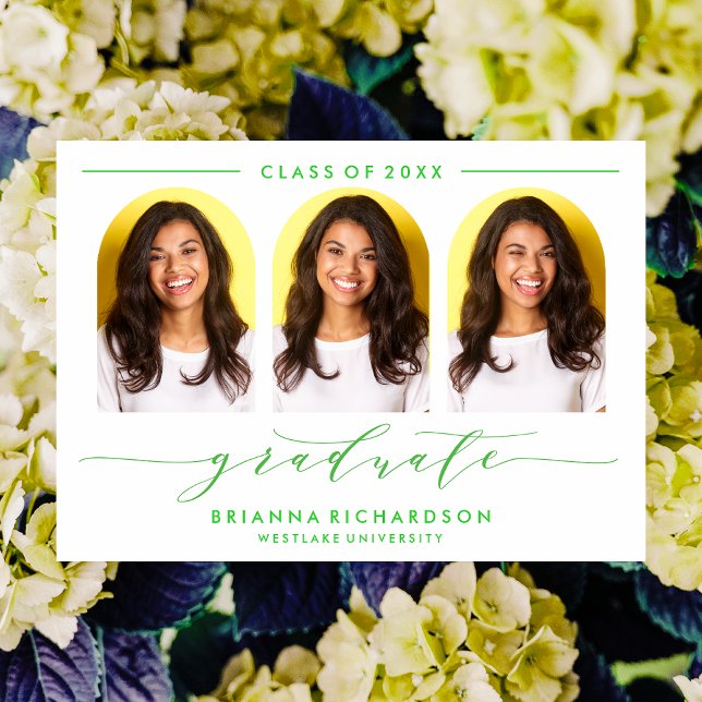 ENKEL MODERN ARCH SCRIPT STUDENTEN INVICATION INBJUDNINGAR (Skapare uppladdad)