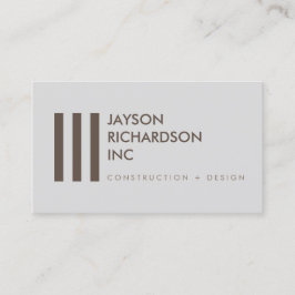 Enkel modern arkitektur, konstruktion, design 3 visitkort