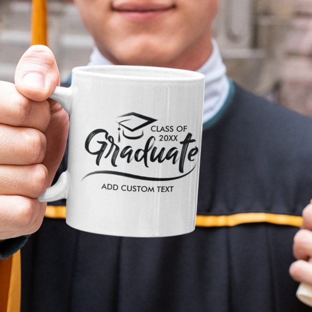 Enkel modern årsklass 20XX Anpassningsbar Studente Kaffemugg (Skapare uppladdad)