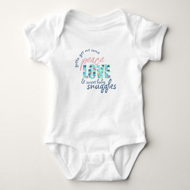 Enkel modern Baby-utrustning T Shirt (Framsida)