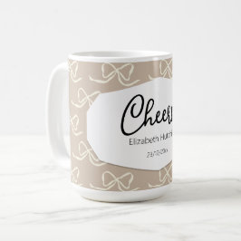 Enkel Modern Båg-mönster Kaffemugg