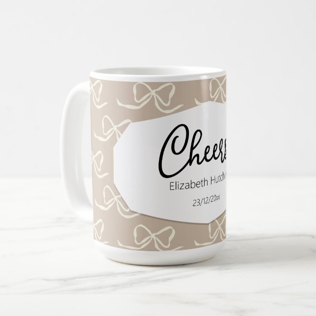 Enkel Modern Båg-mönster Kaffemugg (Framsida vänster)
