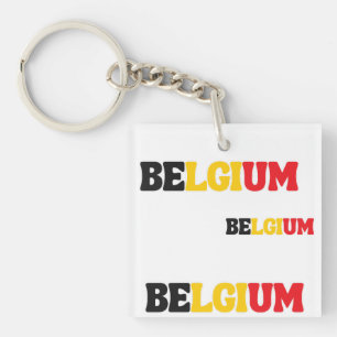 Enkel Modern Belgium National Flagga Apparel