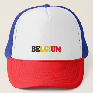 Enkel Modern Belgium National Flagga Apparel Keps