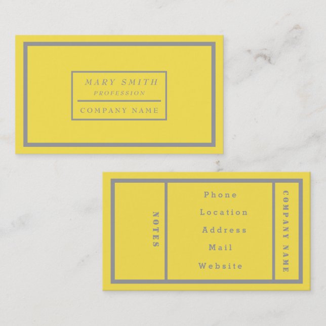 Enkel modern belysning visitkort (Fram/baksida)