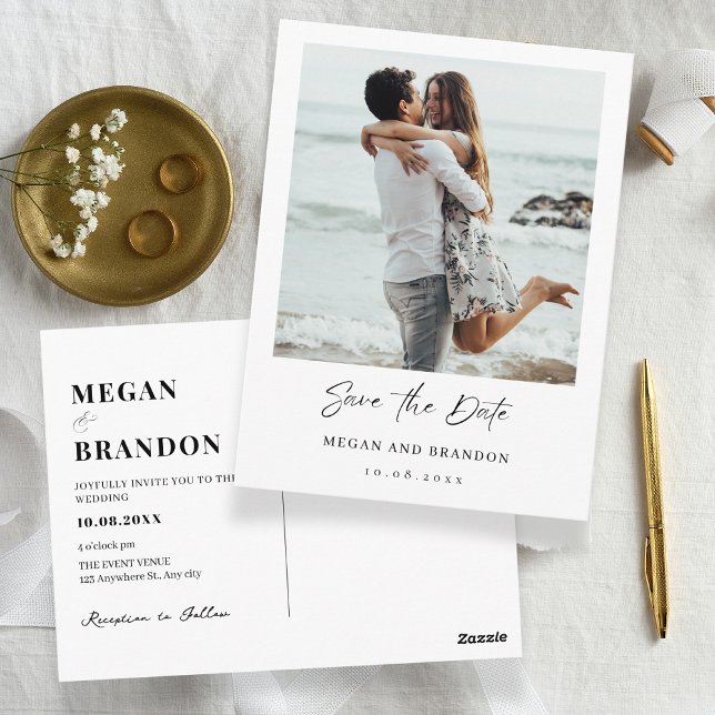 Enkel, modern bild av bröllop vykort (Skapare uppladdad)