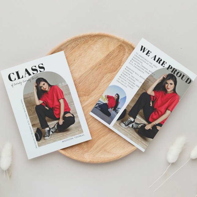 Enkel modern bild två foto Studenten Meddelande (Skapare uppladdad)