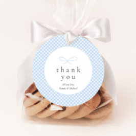 Enkel, modern, blå formblått fack gåvor etiketter