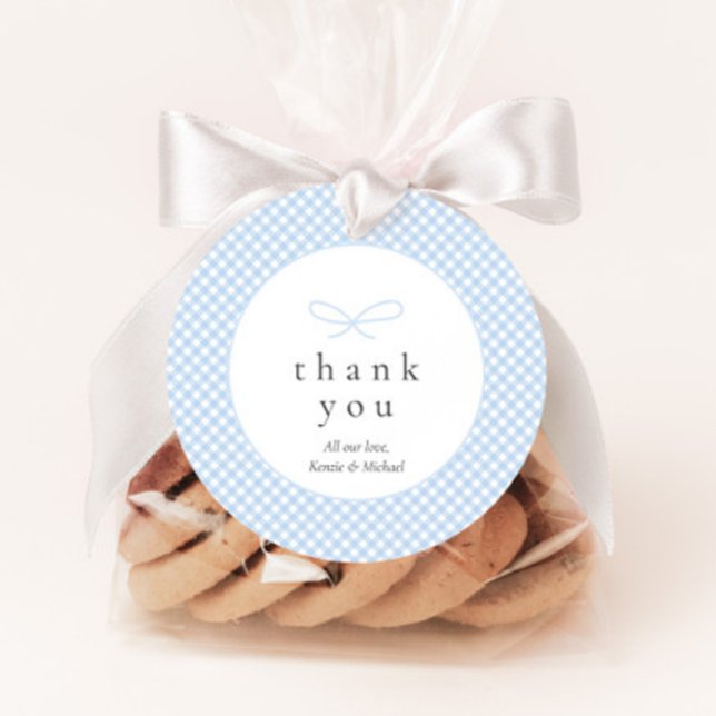 Enkel, modern, blå formblått fack gåvor etiketter (Skapare uppladdad)