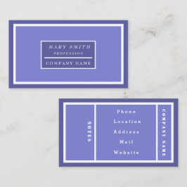 Enkel modern blå irländsk visitkort